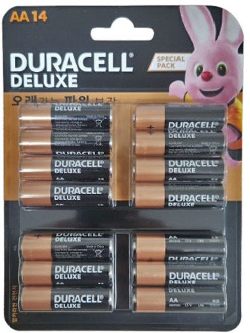 듀라셀 디럭스 알카 AA건전지, 14개입, 1개
