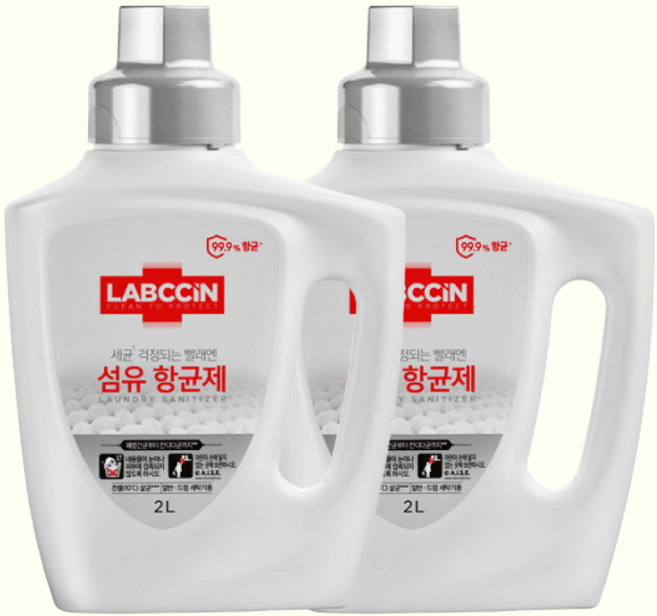 리큐 랩신 섬유 항균제, 2L, 2개