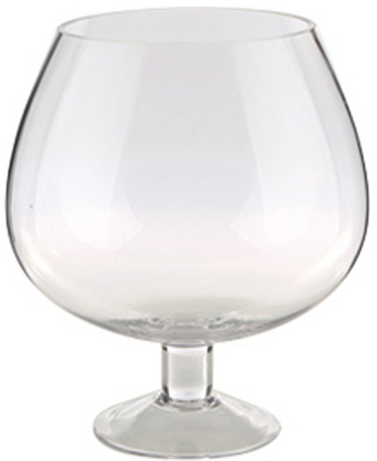 모두다 와인잔 수반 투명 유리어항 꽃화병, 1개, 와인잔화병