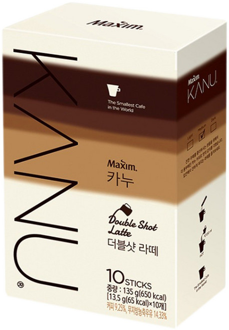 카누 더블샷라떼 10T, 13.5g, 10개입, 1개