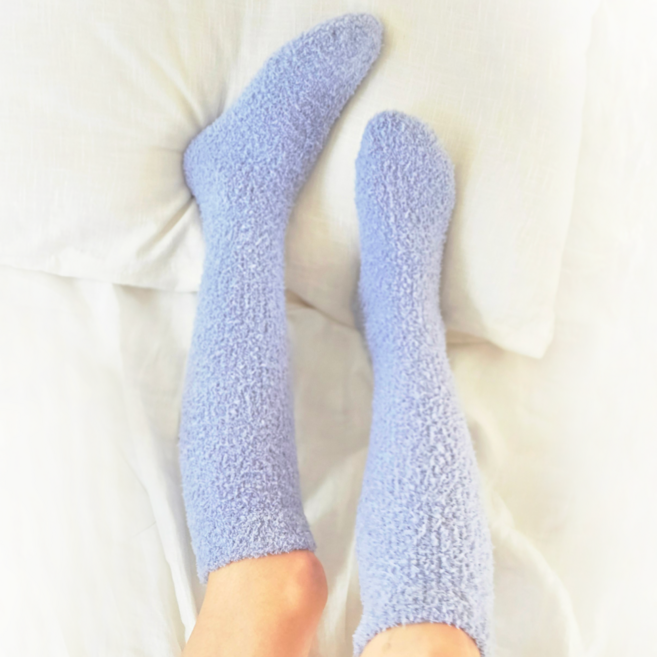 누메로 남여공용 양모 뽀글이 털빠짐 없는 니삭스 수면 양말 3종