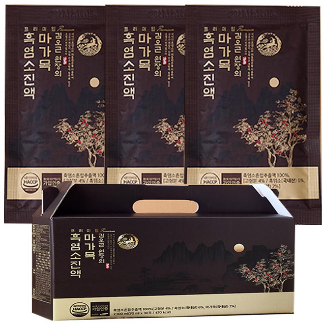 [MJ-STORY] 김오곤 프리미엄 마가목흑염소 진액, 2개, 2.1L
