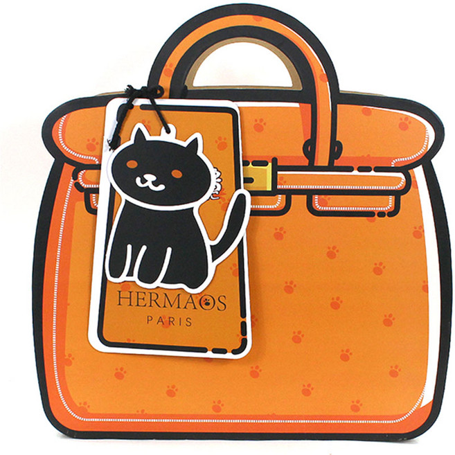 도트캣 엘리스 럭셔리 숨숨집, 주황, 1개