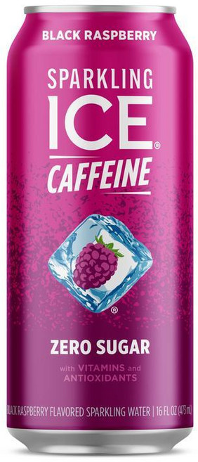 블랙 라즈베리 맛 스파클링 워터 473.2ml, Sparkling Ice +카페인, 블랙 라즈베리 맛, 1개
