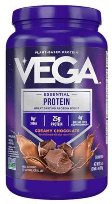 베가 오리지널 에센셜 프로틴 - 식물성 단백질 25g 크리 Vega Original Essential Protein - 25g Plant-Based Protein Creamy, 1개, N/A - 쿠팡