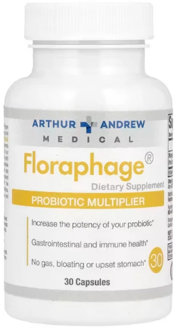 아서앤드류메디컬 플로라파지 박테리오파지 프로바이오틱 프리바이오틱 PROBIOTIC 증폭제 30정, 30 count, 1개 - 쿠팡