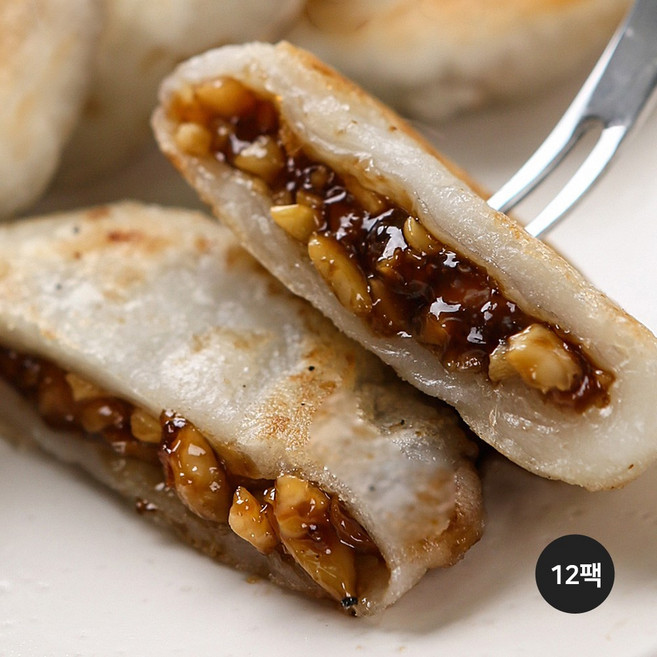 꿀 호떡 씨앗꾸떡 땅콩 300g 무궁화푸드 부산명물 씨앗호떡 아이들간식, 12개