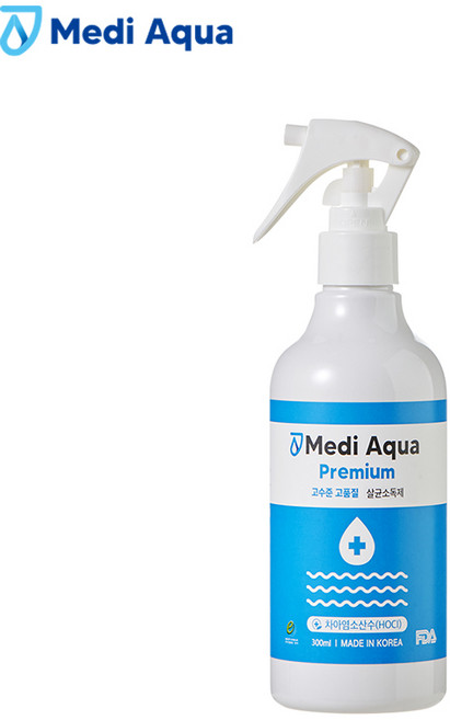 메디아쿠아 프리미엄 살균 소독제 당일발송, 300ml, 1개