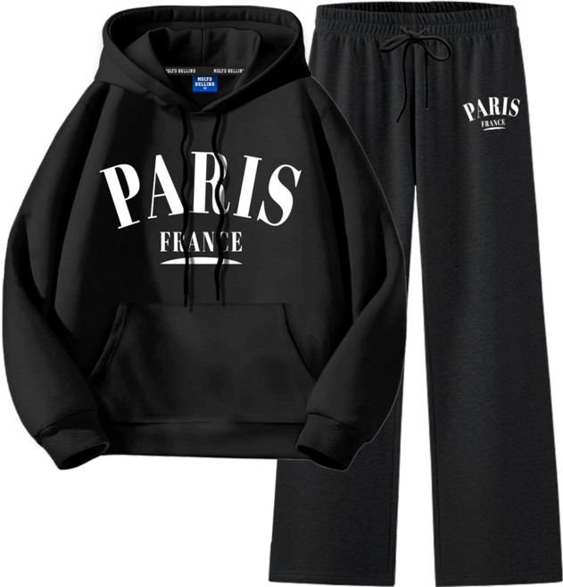 몰토벨리노 ST 파리프랑스 스탠다드핏 후드티 일자팬츠 상하세트