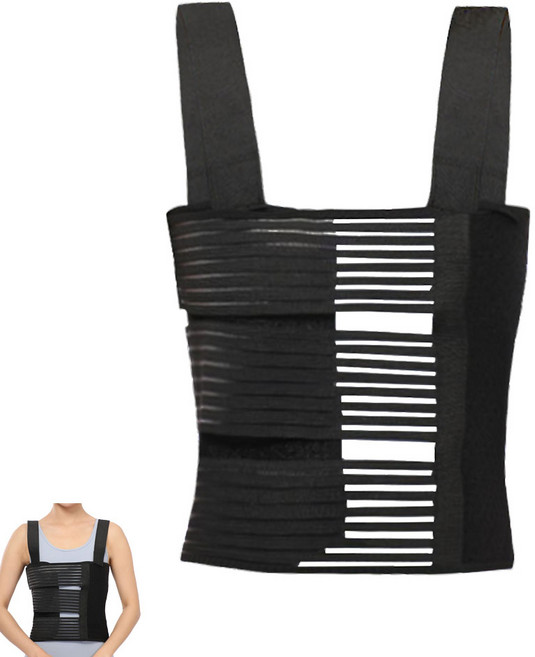 5세대 업그레이드 강철 지지대 갈비뼈 늑골 가슴 보호대, 1개