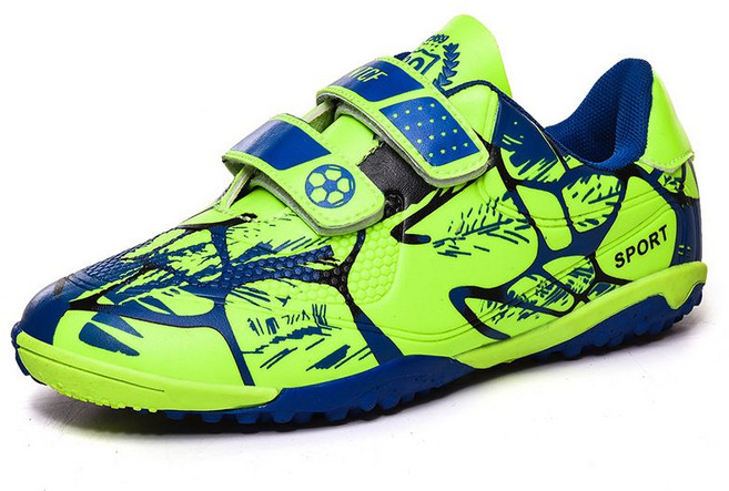어린이 통기성 실내축구 연습용 벨크로 찍찍이 축구화 인조잔디 풋볼 발이편한 운동화