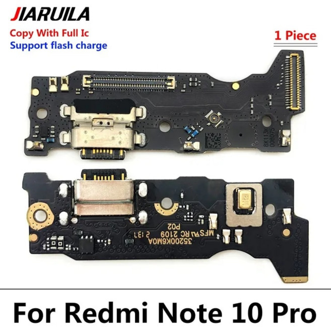 휴대폰 핸드폰 스마트폰 수리 부품 테스트된 충전 커넥터 보드 샤오미 호환 레드미 노트 7 8 8T 9 9s 10 10s 11 12 프로 플러스 5G 플렉스 케이블, 1개, [01] Redmi Note 10 Pro