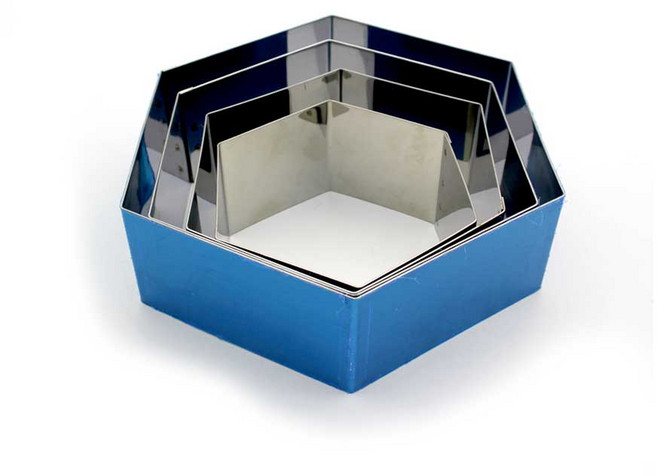 육각형 떡케이크틀/6cm/무스링/모양틀/케익틀, 1개