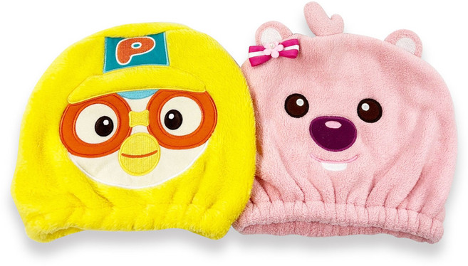 뽀로로 루피 헤어캡 드라이캡 타올