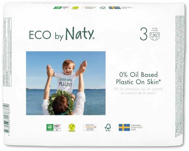 [Naty] 친환경 밴드 기저귀 3단계 30매 - 쿠팡