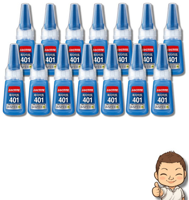 록타이트 다용도 초강력 순간접착제 401, 14개