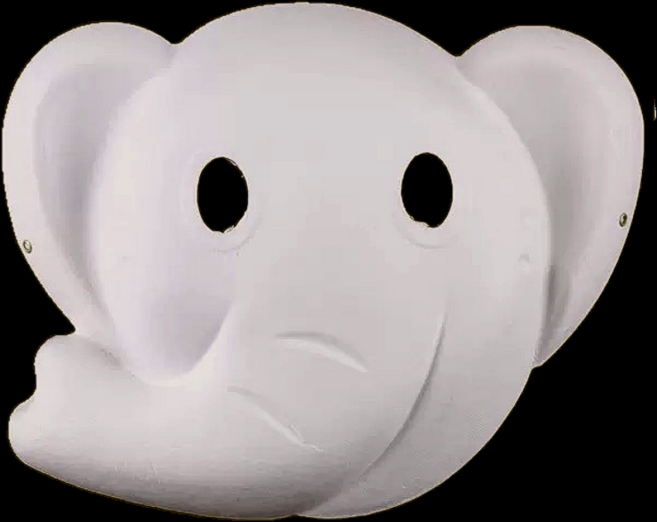 베르트폴 종이 가면 만들기, 5개, 코끼리