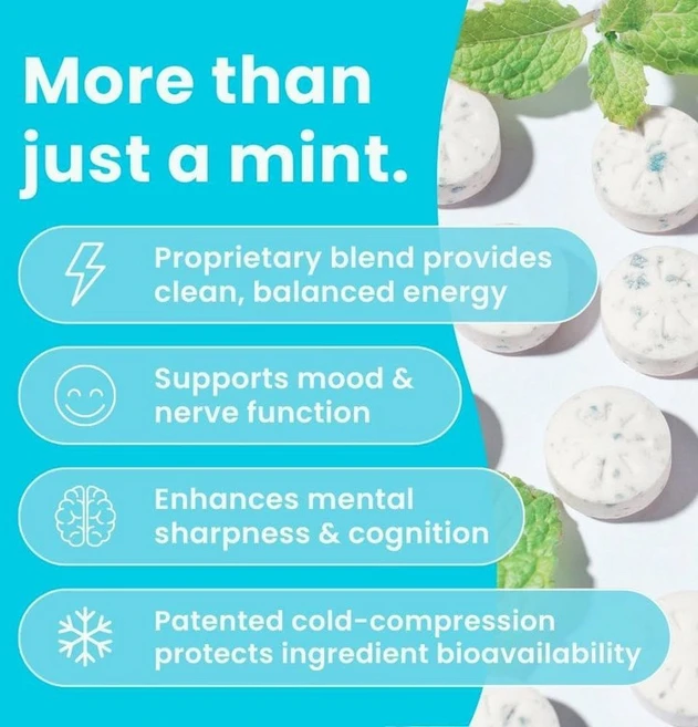 NeuroGum 고함량 루틴민트 카페인+비타민 부스터 90정, 1개, 1회분 - 쿠팡