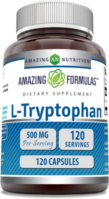 어메이징포뮬러 프리폼 L트립토판 500mg 120캡슐 성인용수면보조제 Amazing Formulas, 120 Capsules, 120정, 1개 - 쿠팡