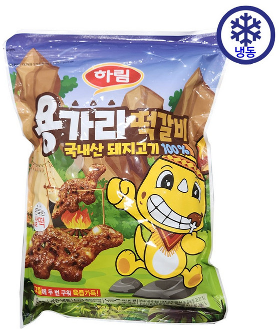 하림 용가리떡갈비1kg 아이스박스포장 /트레이더스, 1kg, 1개