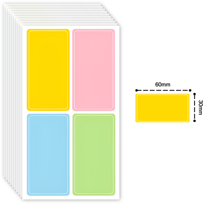 스노벨 탈부착이 편한 방수 네임 스티커, 3.대형(S1035) 40매, 1개
