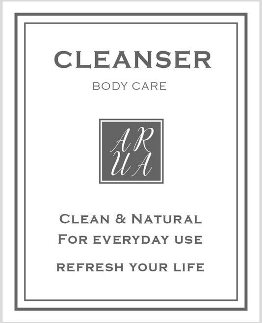 아루아 욕실 디스펜서 물비누 주방세제 디스펜서 샴푸 용기 펌핑 공병, 1개, 라벨(솔리드)-CLEANSER