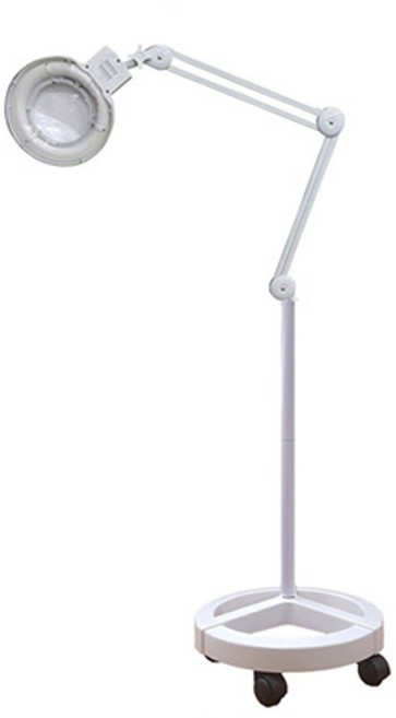 아로 5인치 조명 확대경(스탠드형) 8066H 피부과 미용 병원 두피 섬유검사 정밀작업 독서 신문 책 작은글자 세밀한 작업, 1개