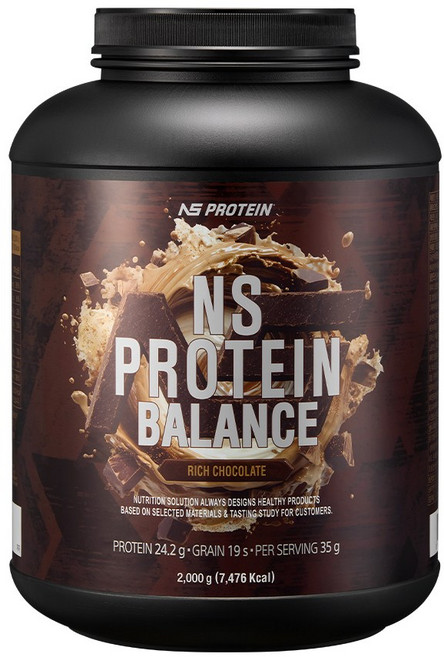 NS 프로틴밸런스 리치초콜릿맛 2kg 1개 헬스보충제 단백질보충제