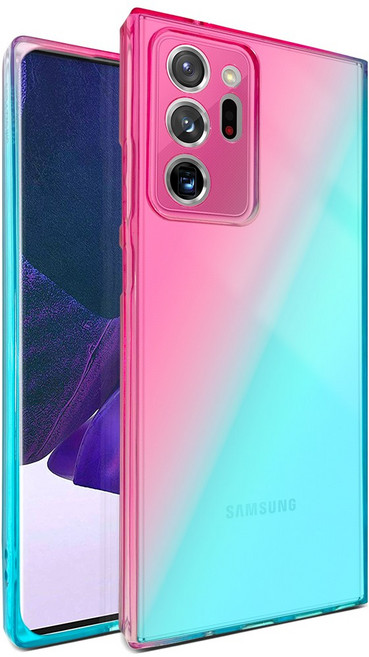 더조은셀러 2개 그라데이션 투명 슬림 젤리 케이스 하프