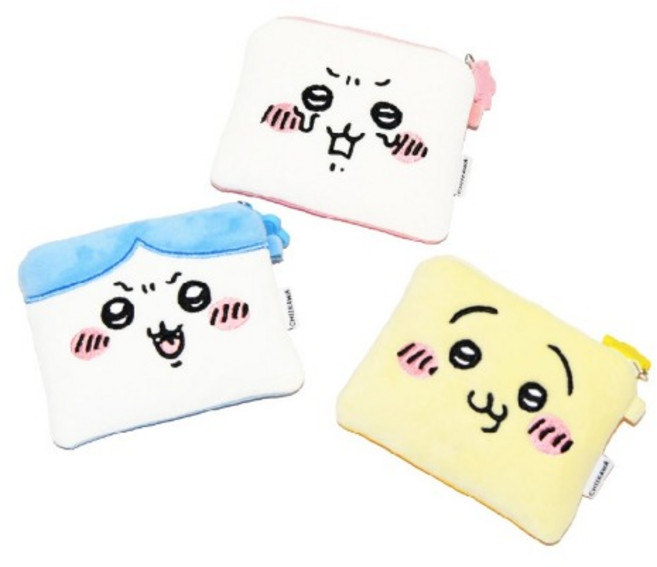 먼작귀 미니 파우치 토끼 가르마 치이카와 카드 동전지갑 이어폰 수납