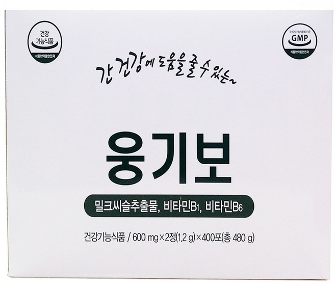 대웅생명과학 웅기보 600mg x 2정 x 400포, 400회분, 1개
