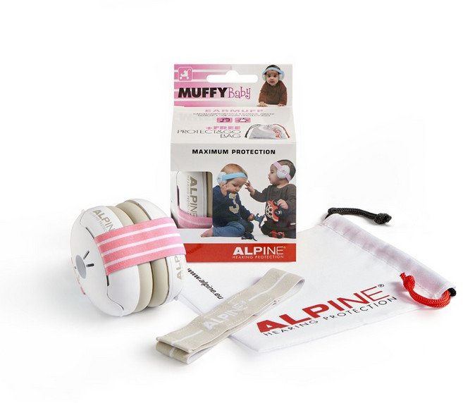 알파인 머피베이비 유아용 소음제거 귀마개 핑크, 1개