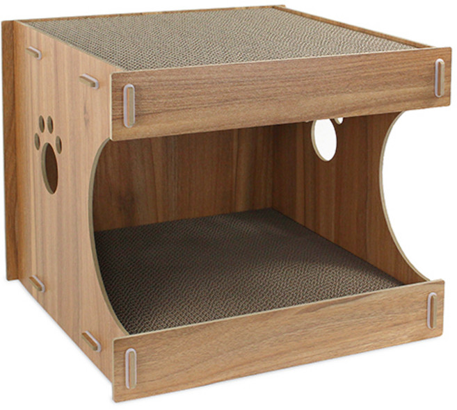 고양이 스크레쳐 루어캣 3단 숨숨집 리필교체형, 1개