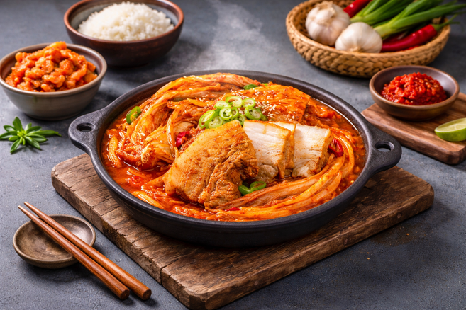 부드러운 오겹살 묵은지찜, 1개, 850g