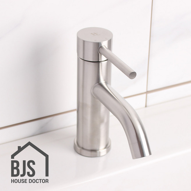 [반장들] sus304 세면대 수전 무광 실버 스텐, 1개