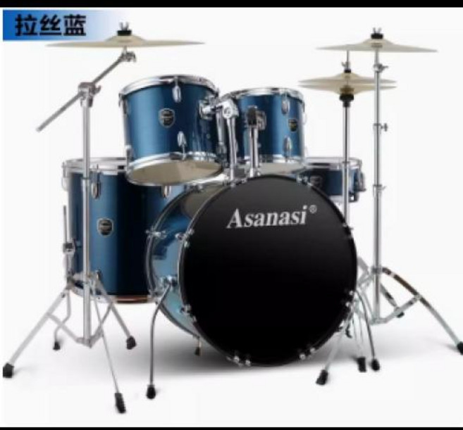 버스킹용드럼 성인용 전문 어쿠스틱 재즈 드럼 키트 높은 음질 수준, 3) 5 drums and 3, 1개