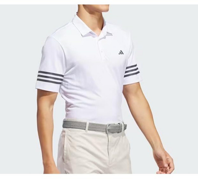아디다스 남성 3스트라이프 골프 반팔 티셔츠