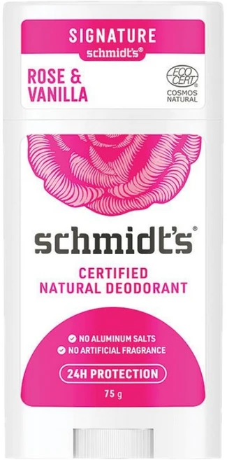 슈미트 민감성 로즈 바닐라 데오드란트 스틱 75g Schmidts Sensitive Rose Vanilla Deodorant, 0, 1개 - 쿠팡