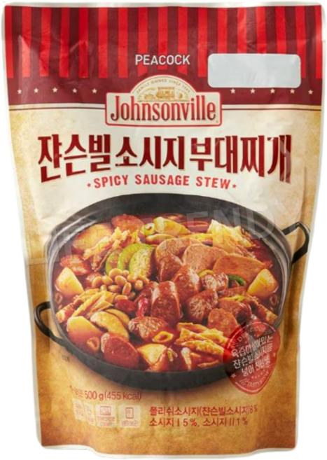 피코크 쟌슨빌 소시지 부대찌개, 500g, 1개