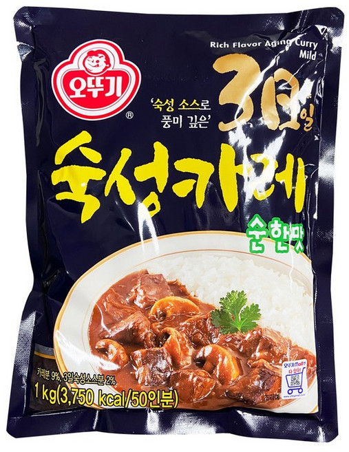오뚜기 3일 숙성카레 순한맛 1kg 2개