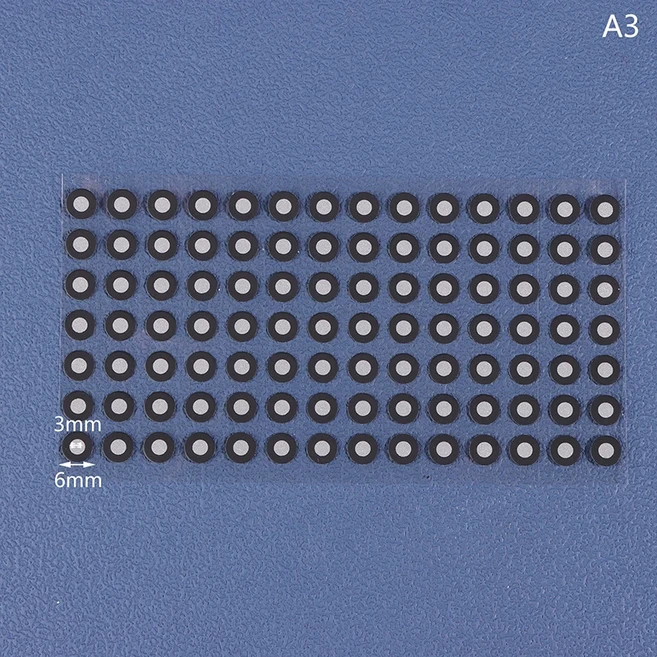 1시트 3D 스캐너 식별 포인트 반사 마커 스티커 자기 필름 타겟 재사용 가능한 정밀도, 01 A3