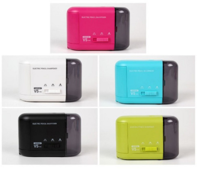 카키카키 전동 연필깎이 V5 자동 연필깎이, 블랙