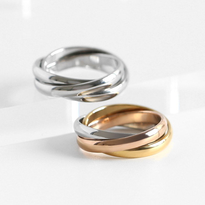 JEW.BD 3링 트리니티 써지컬스틸 반지