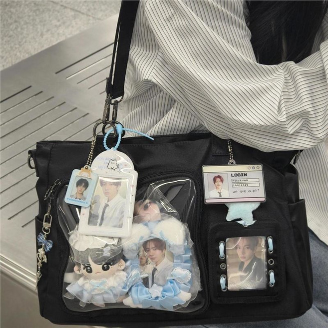 이타백 PVC 투명 대용량 덕질가방 콘서트가방