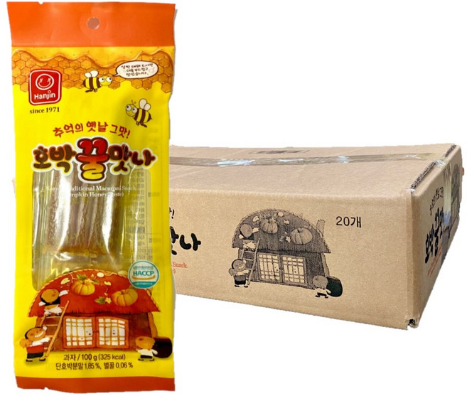 한진식품 호박꿀맛나, 100g, 20개