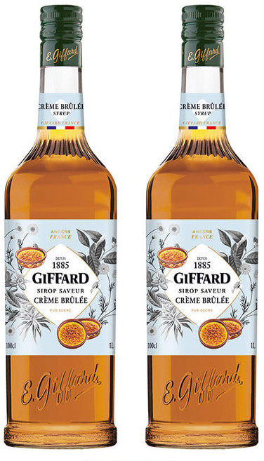 지파드 크렘 브륄레맛 시럽, 2개, 1L