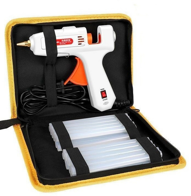 熱熔膠槍 (含收納包及30根高黏膠條), 1套