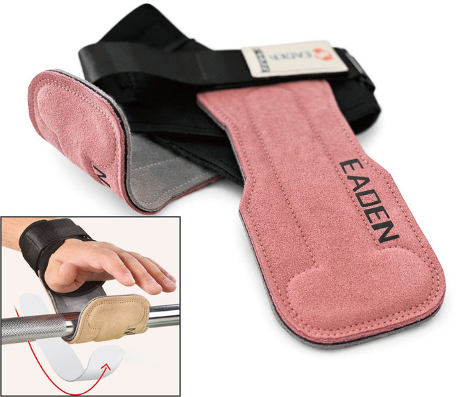 더디짐 헬스 스트랩 이지 그립 형상기억합금 천연 소가죽 손목보호대 굳은살 방지 헬스 장갑, 1개, 핑크