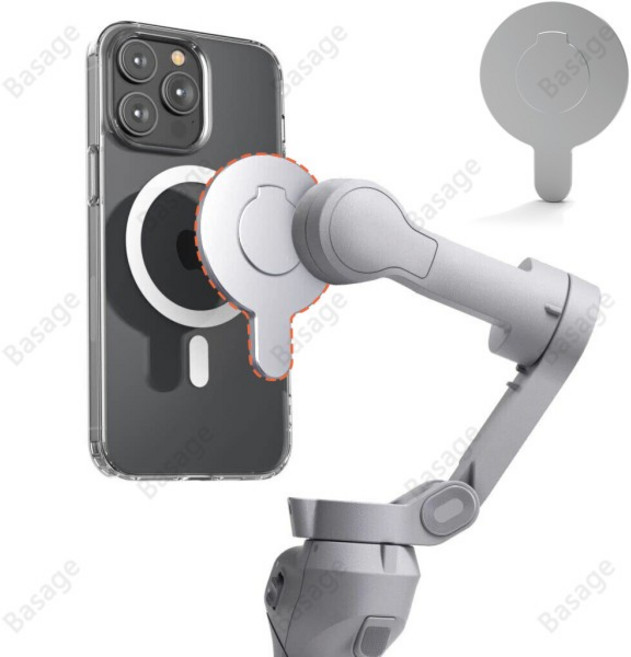 마그네틱 어댑터 휴대 전화 홀더 휴대용 안정기 DJI Osmo OM6 OM5 OM4 Gimbal for Magsafe 용 퀵 릴리스 액