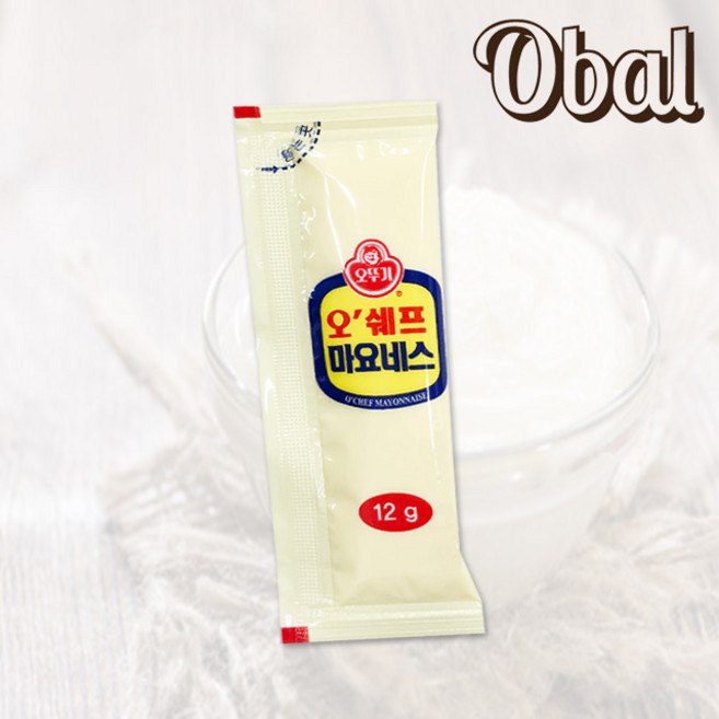 [오발] 오뚜기 오쉐프 마요네즈12g, 12g, 100개